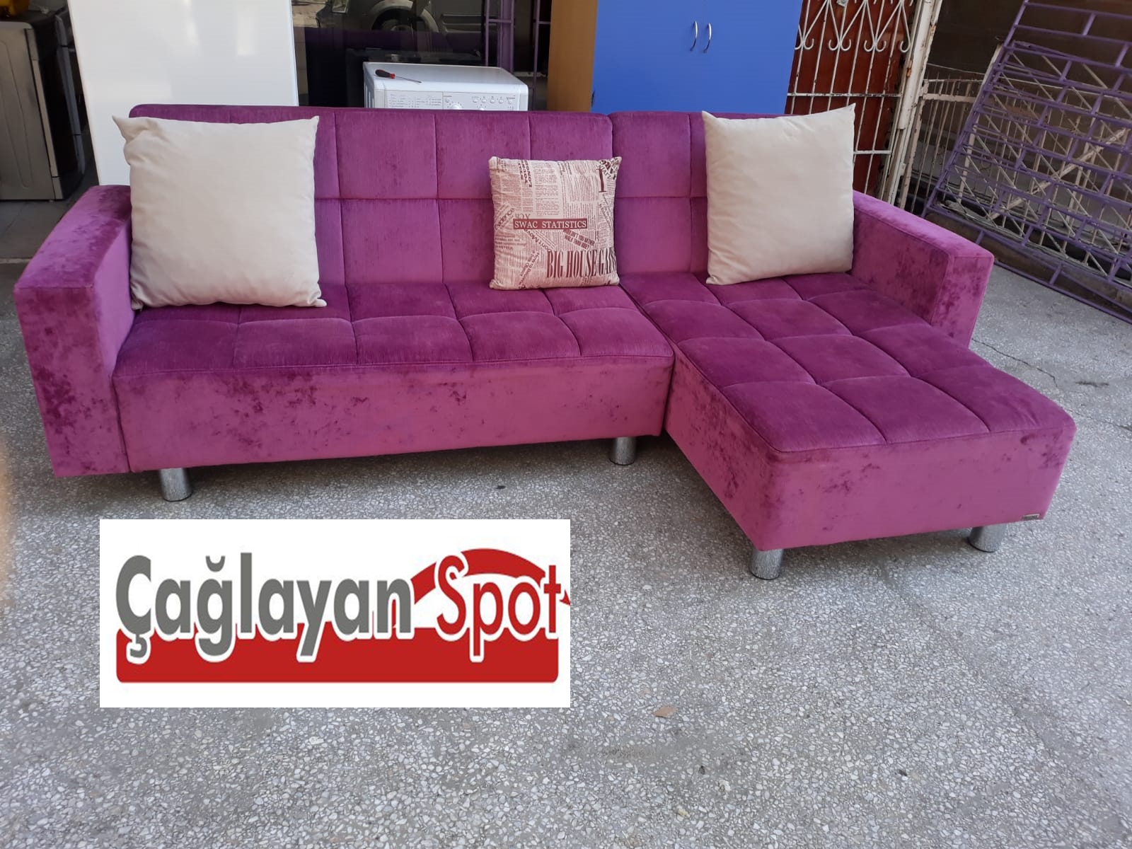Pembe Renkli Köşe Takımı Pembe Renkl Köşe Takımı
