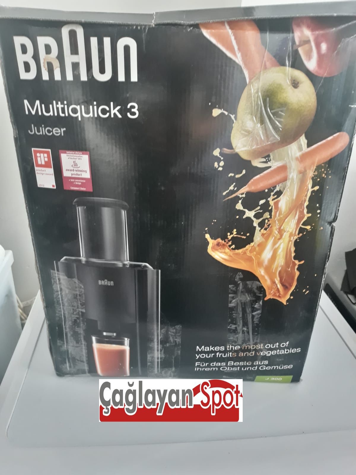 Braun Multiquick 3 Meyve Sıkacagi Braun Multiquick 3 J300 Katı Meyve ve Sebze Sıkacağı-800W