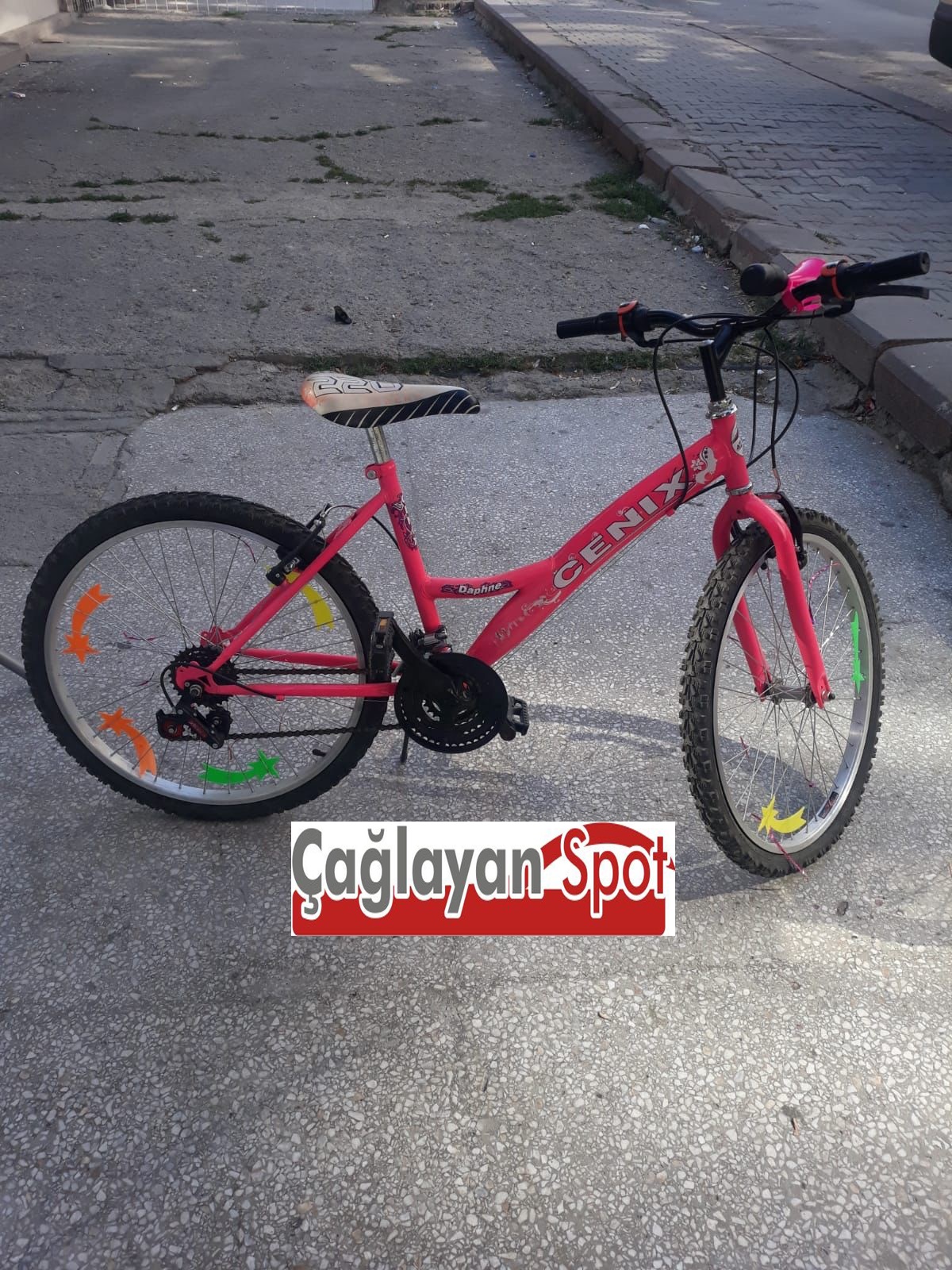 Cenix Pembe Bisiklet 2 Cenix Pembe Çocuk Bisikleti